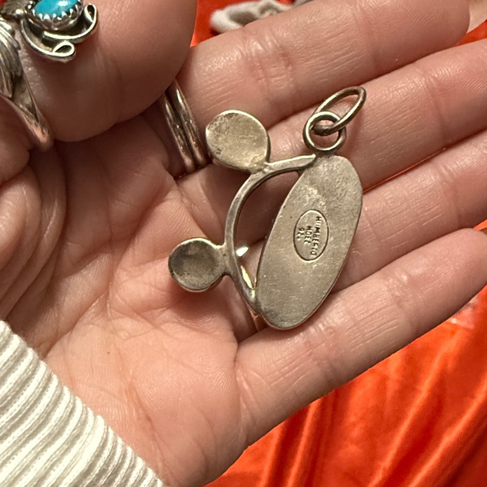 Turquoise Silver Pendant - Picture 2 of 2